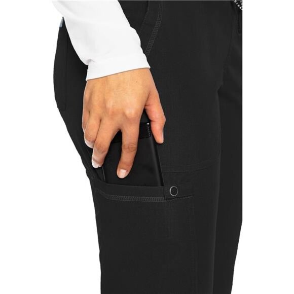 Scrub Pants For Women Cargo Jogger Bottoms with 5 Pockets, - Picture 3 of 7